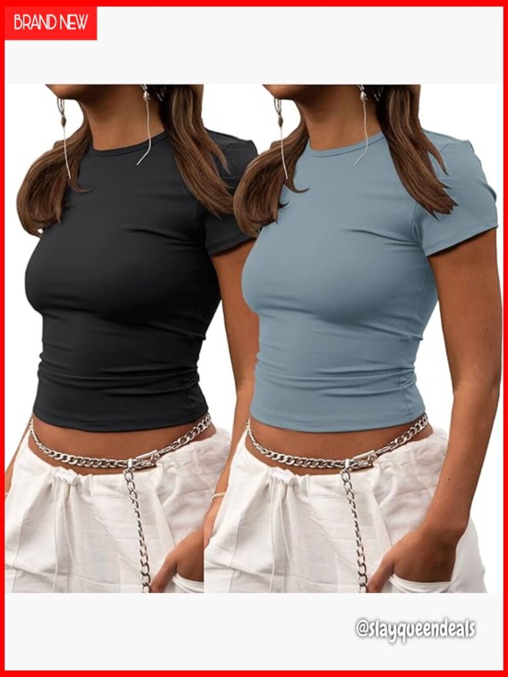 Women's Crop Workout Top Short Sleeve Compression Athletic Shirt